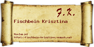 Fischbein Krisztina névjegykártya